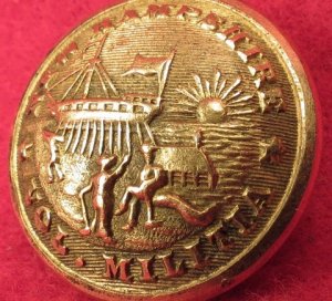 New Hampshire State Seal Coat Button