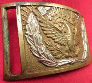 Federal Sword Waist Belt Buckle - Bench Numbered "896"