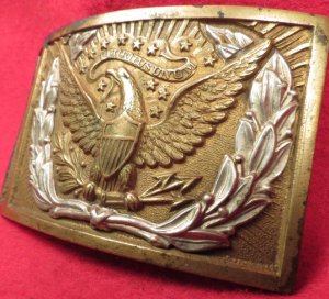 Federal Sword Waist Belt Buckle - Bench Numbered "896"