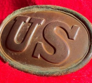 US Cartridge Box Plate - Marked "E. GAYLORD" 