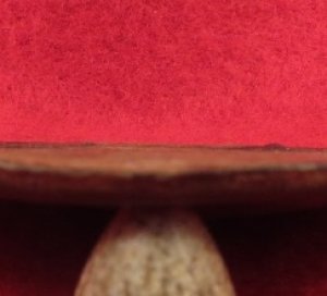 Eagle Plate with Carved Initials "JK"
