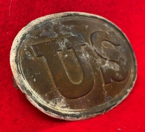 US Cartridge Box Plate from the Sydney C. Kerksis Collection with Original Envelope