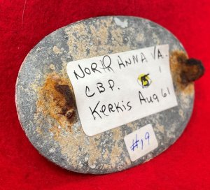 US Cartridge Box Plate from the Sydney C. Kerksis Collection with Original Envelope