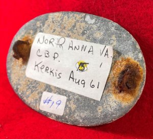 US Cartridge Box Plate from the Sydney C. Kerksis Collection with Original Envelope