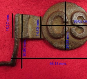 CS Leech & Rigdon Tongue for 2-Piece Belt Plate 