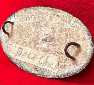 US Cartridge Box Plate - Rare Large Brass Loops - Ohio Troops - High Quality