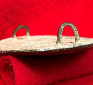US Cartridge Box Plate - Rare Large Brass Loops - Ohio Troops - High Quality