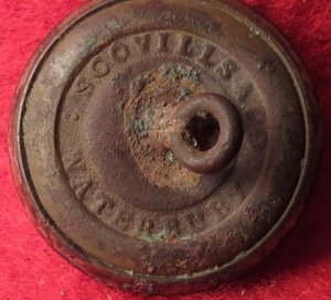 South Carolina State Seal Coat Button - Silvered