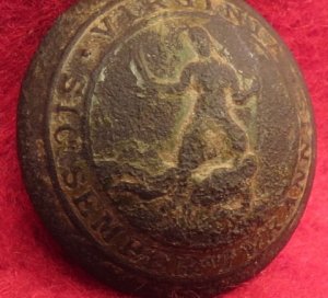 Pre-Civil War Virginia Militia Coat Button - "Soup Bowl"
