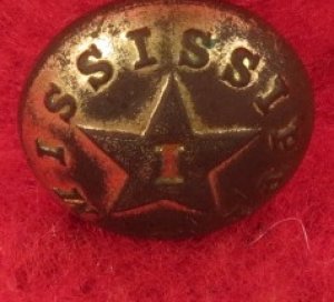 Mississippi Infantry Cuff Button