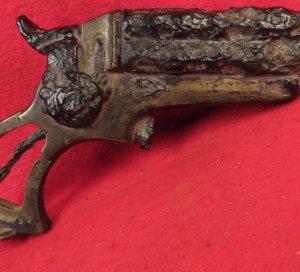 Excavated .32 Caliber Starr Four-Barrel Pepperbox Pistol - Second Model