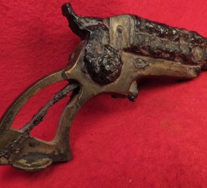 Excavated .32 Caliber Starr Four-Barrel Pepperbox Pistol - Second Model