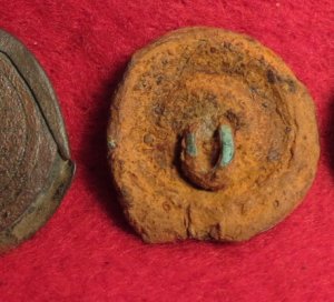 Three Confederate Letter Buttons 