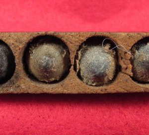 Cartridge Case with .36 Caliber Pistol Bullets