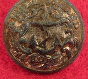 Rhode Island State Seal Coat Button