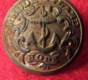 Rhode Island State Seal Coat Button