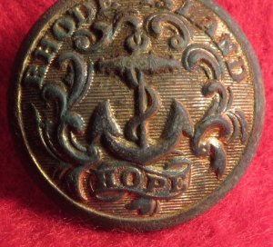 Rhode Island State Seal Coat Button