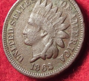 Indian Head Cent Dated 1862