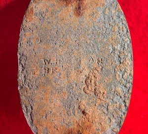 US Cartridge Box Plate - Contractor Marked "W. H. SMITH / BROOKLYN"