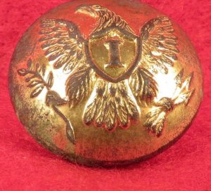 Federal Infantry Overcoat Button