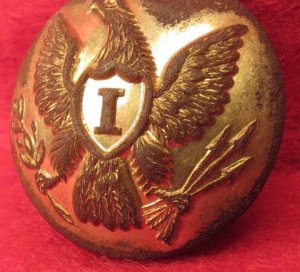 Federal Infantry Overcoat Button