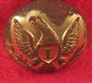 Federal Infantry Overcoat Button