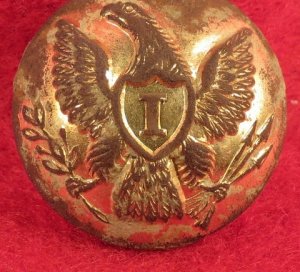 Federal Infantry Overcoat Button