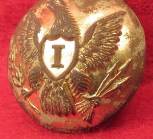 Federal Infantry Overcoat Button