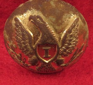 Federal Infantry Overcoat Button