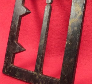 Confederate "Georgia" Frame Buckle - Thick, Heavy Type - Sydney G. Kerksis Collection