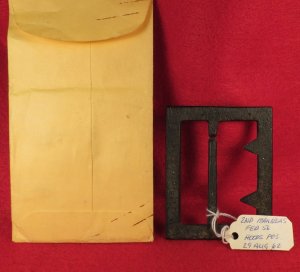 Confederate "Georgia" Frame Buckle - Thick, Heavy Type - Sydney G. Kerksis Collection