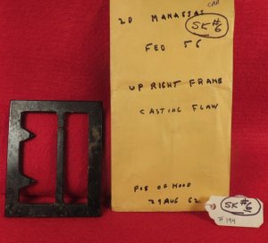 Confederate "Georgia" Frame Buckle - Thick, Heavy Type - Sydney G. Kerksis Collection