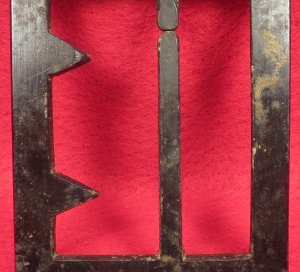 Confederate "Georgia" Frame Buckle - Thick, Heavy Type - Sydney G. Kerksis Collection