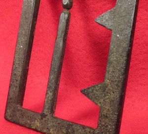 Confederate "Georgia" Frame Buckle - Thick, Heavy Type - Sydney G. Kerksis Collection