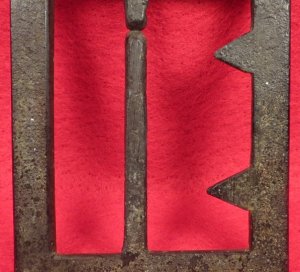 Confederate "Georgia" Frame Buckle - Thick, Heavy Type - Sydney G. Kerksis Collection