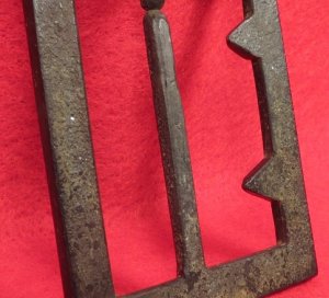 Confederate "Georgia" Frame Buckle - Thick, Heavy Type - Sydney G. Kerksis Collection