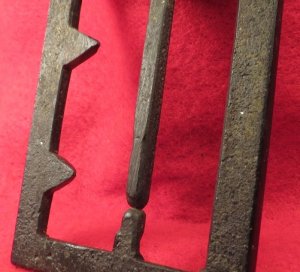 Confederate "Georgia" Frame Buckle - Thick, Heavy Type - Sydney G. Kerksis Collection