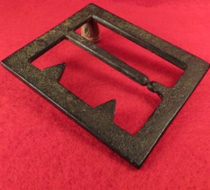 Confederate "Georgia" Frame Buckle - Thick, Heavy Type - Sydney G. Kerksis Collection