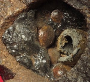 Fired 3 Inch Schenkl Case-Shot Artillery Shell Fragment - Front Section