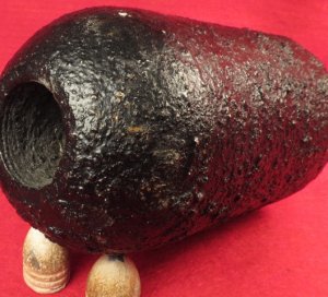 Fired 3 Inch Schenkl Case-Shot Artillery Shell Fragment - Front Section