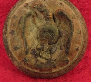 Confederate Army Officer Button