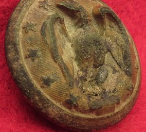 Confederate Army Officer Button