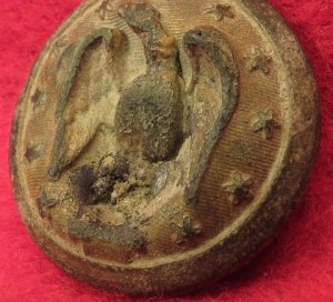 Confederate Army Officer Button