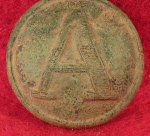 Confederate Artillery - Lined "A" Button