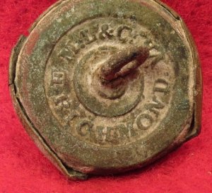 Confederate Infantry - Block "I" Button