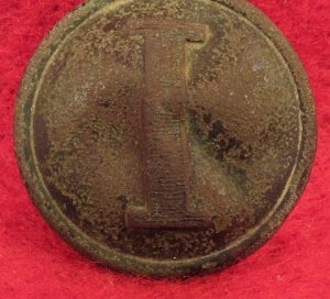 Confederate Infantry - Lined "I" Button