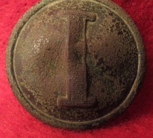 Confederate Infantry - Lined "I" Button