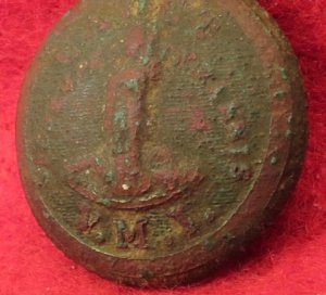 Virginia Military Institute Cadet Button - R & W Robinson 