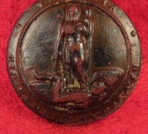 Virginia State Seal Button - Post Civil War