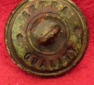 Virginia State Seal Button - Post Civil War